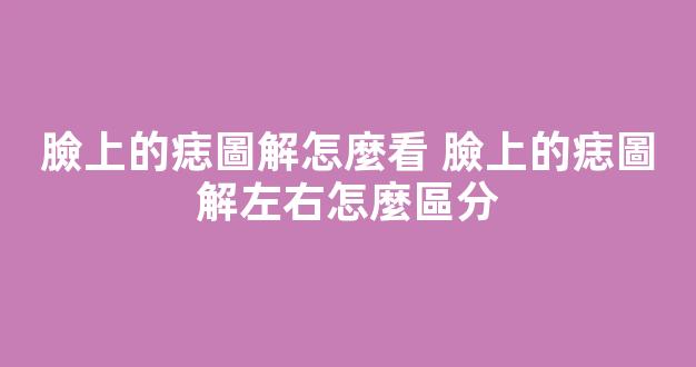 臉上的痣圖解怎麼看 臉上的痣圖解左右怎麼區分